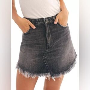 Free People Bailey denim skirt - black - Size 30